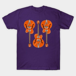 Triple Orange Guitar T-Shirt